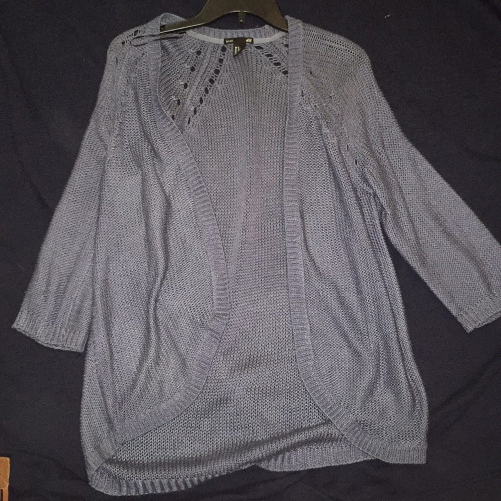 Navy blue cardigan, gently used